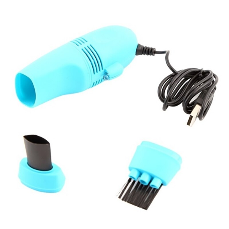 Mini USB Cleaner Keyboard Cleaner USB Gadgets Computer Keyboards Vacuum Cleaning Brush for PC Laptops Desktop Notebook: B