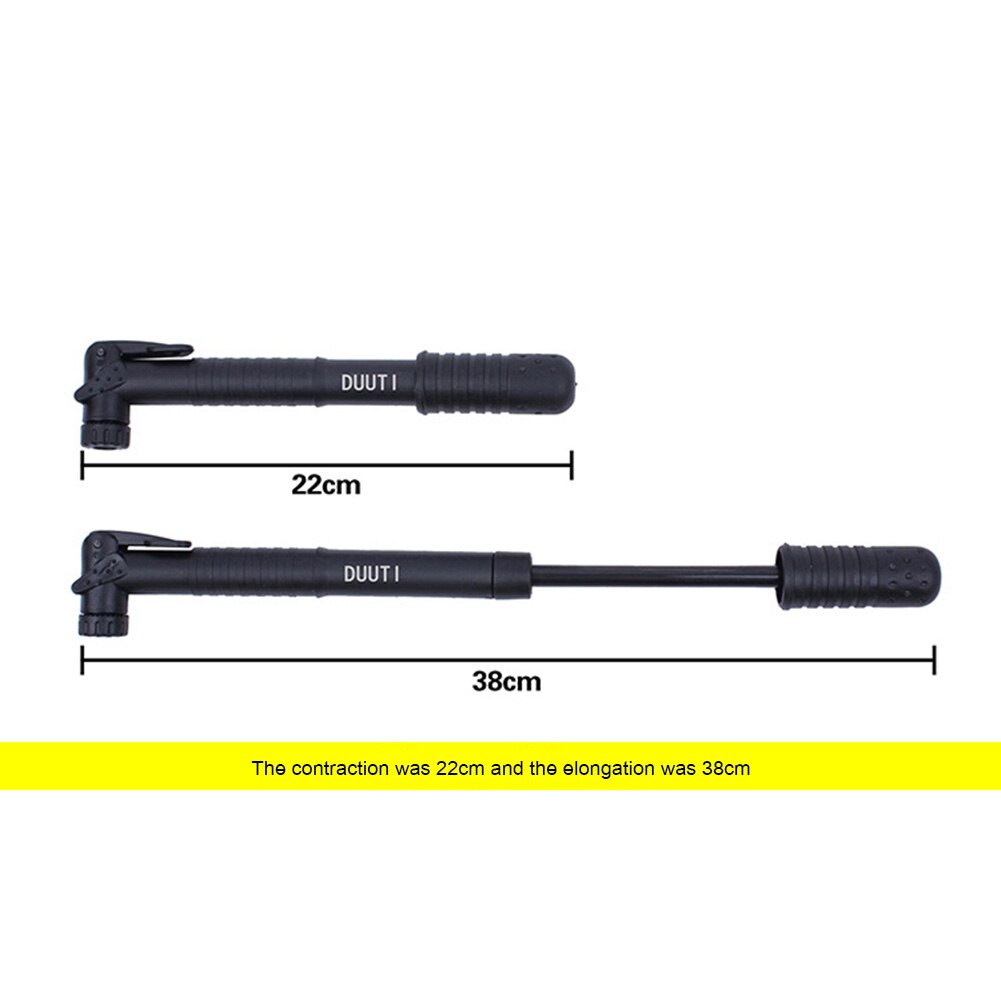 Bicycle Air Pump + Glueless Tire Patch PP-24 Kit Portable American Presta Valve Waterproof Cycling Elements for DUUTI