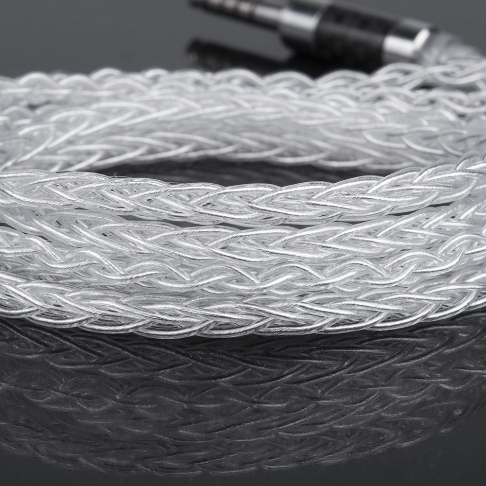 Ak yinyoo 8- adriges, versilbertes kopfhörerkabel ( 3.5/2.5/4.4mm /2 -pin) für yinyoo bl -03 ccz kbear  ks1 ks2