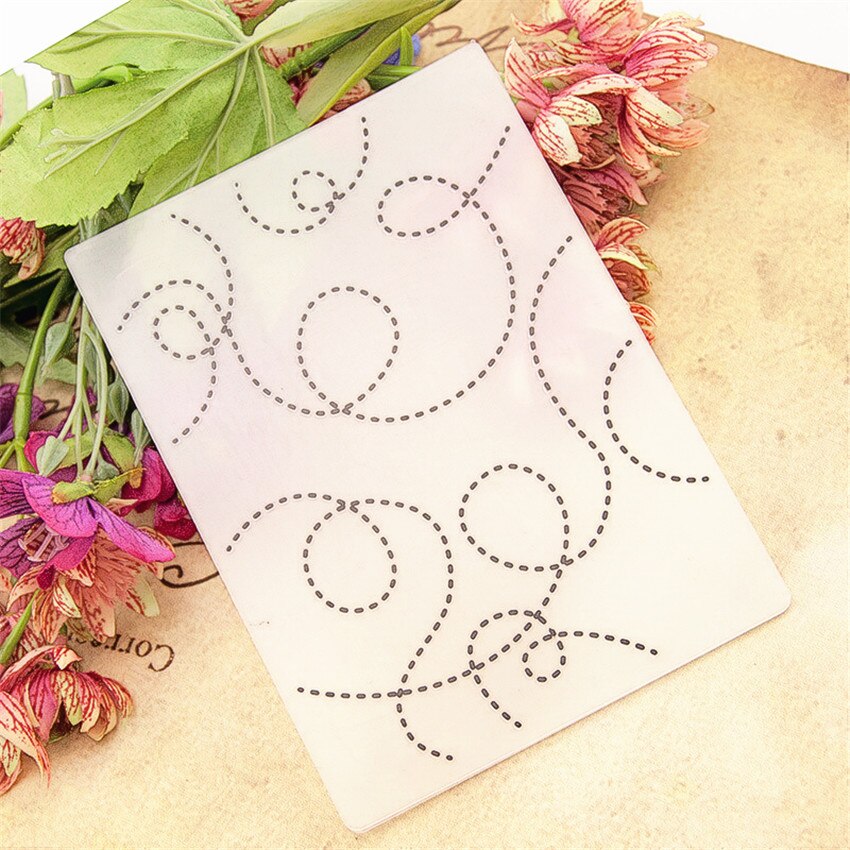 plastic dotted line craft card making paper card album wedding decoration clip Embossing folders