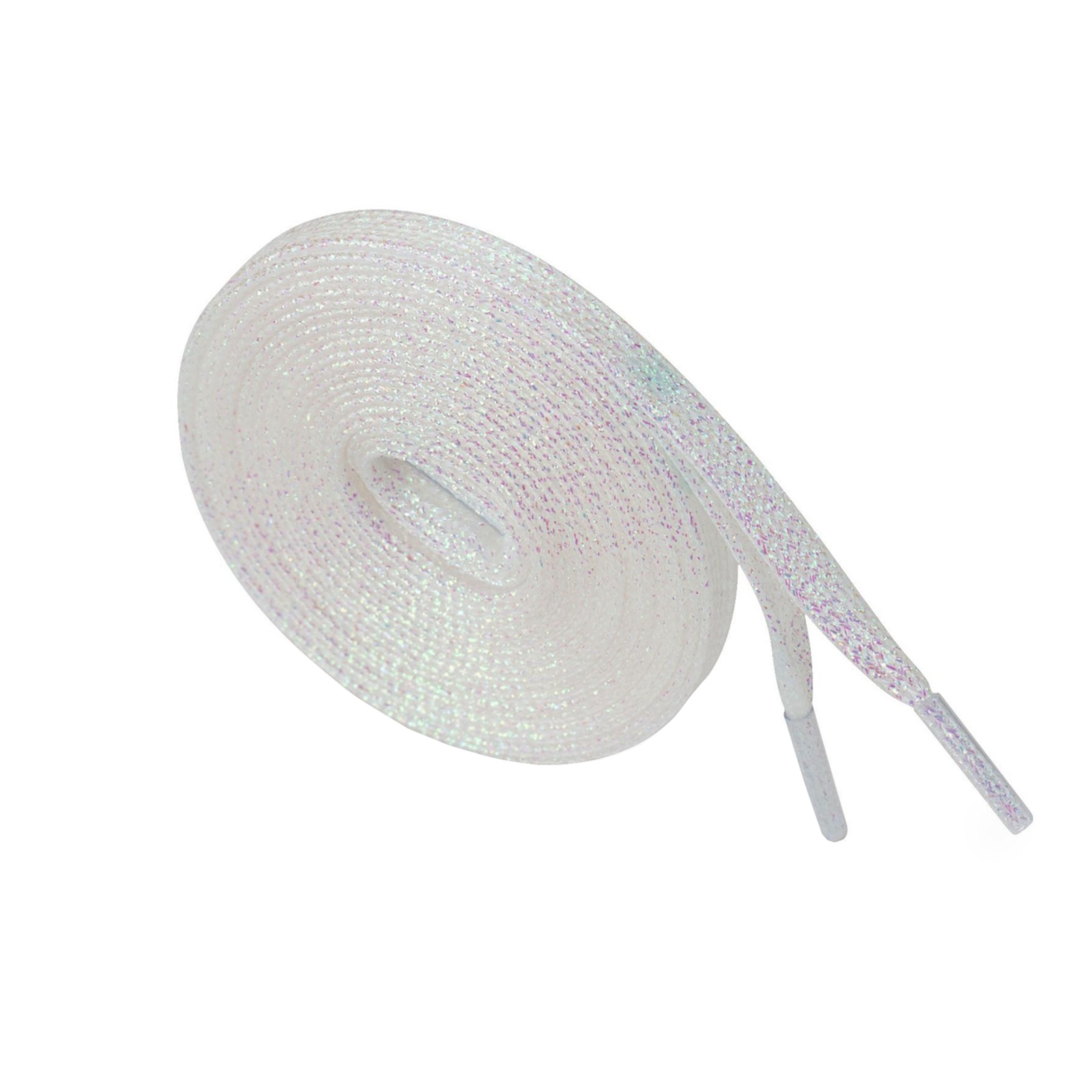 Lacets métalliques scintillants de 115 CM de Long, cordons de chaussures plats scintillants: beige