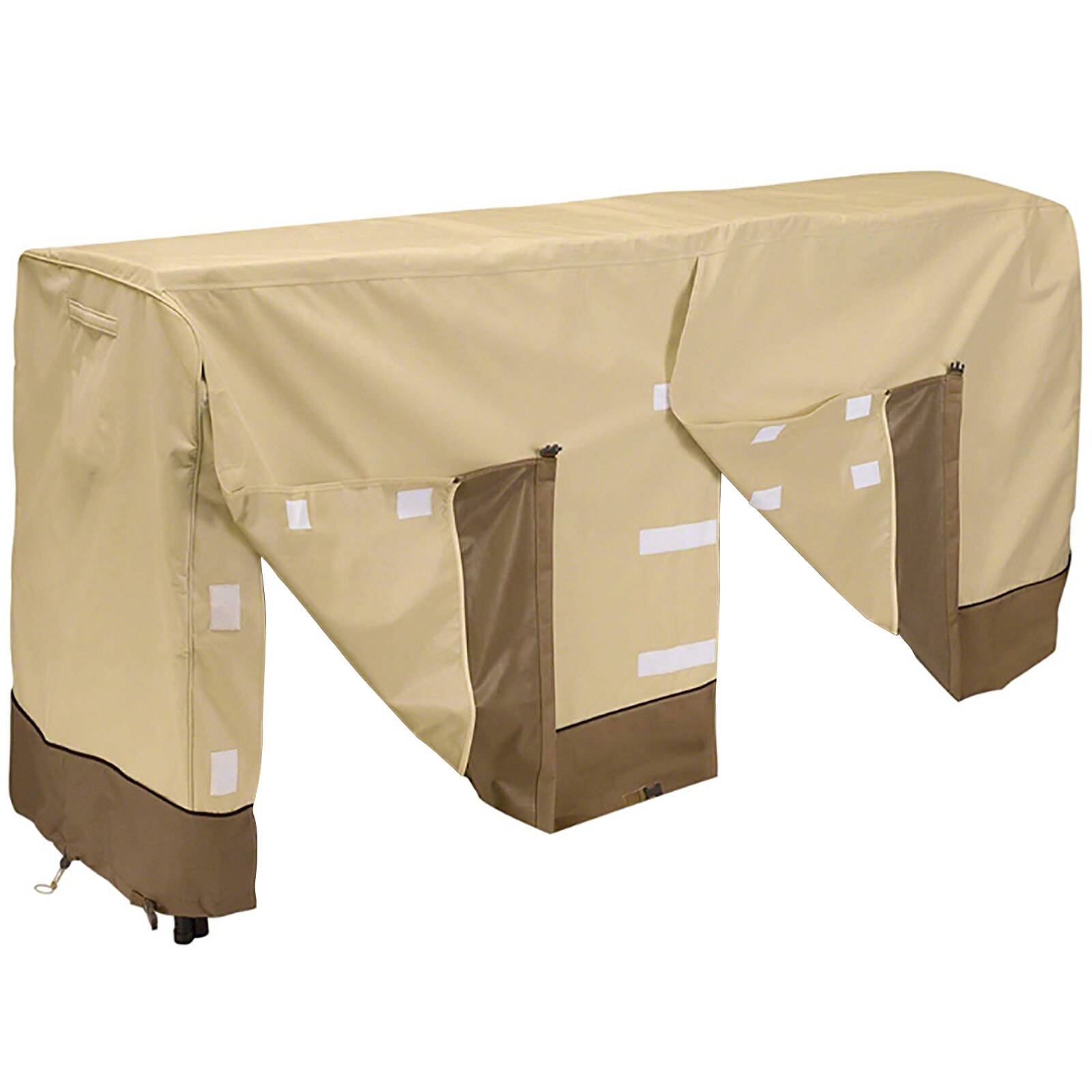 Rain Cover Firewood Wind Cover Firewood Shed Wood Rain Cover Firewood Cover 210D Outdoor Wood Snowproof Dust Protection Cover: Khaki 8ft