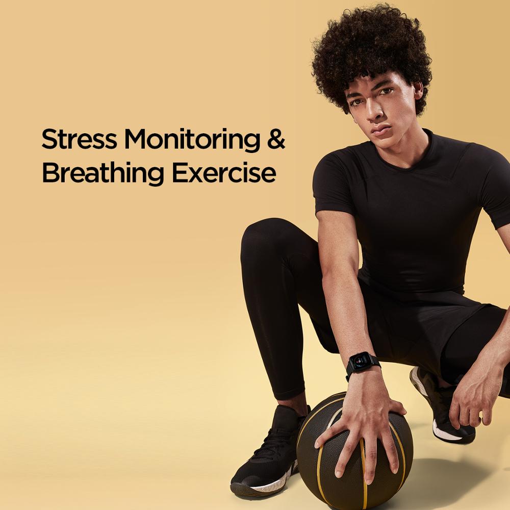 Amazfit – montre connectée Bip U, Version globale, moniteur d'activité physique, résolution 320*302, 60 Modes de Sport, Notification de Message
