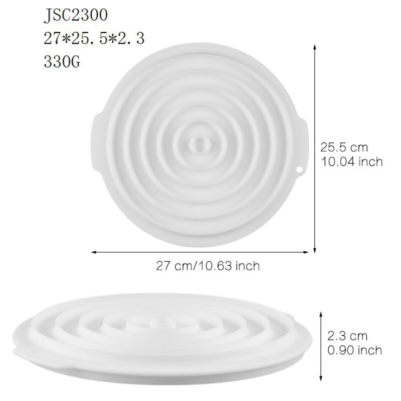 17 siliconen moussevormen, meerdere vormen witte cake, 3d vormen, hartvormige franse dessertbakvormen, taartdecoratiegereedschap: Jsc 2300