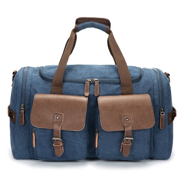 Outdoor Men Gym Bag Sports Multifunction Weekend Shoulder Bag Training Travel Handbag Fitness Crossbody Bag: Blue
