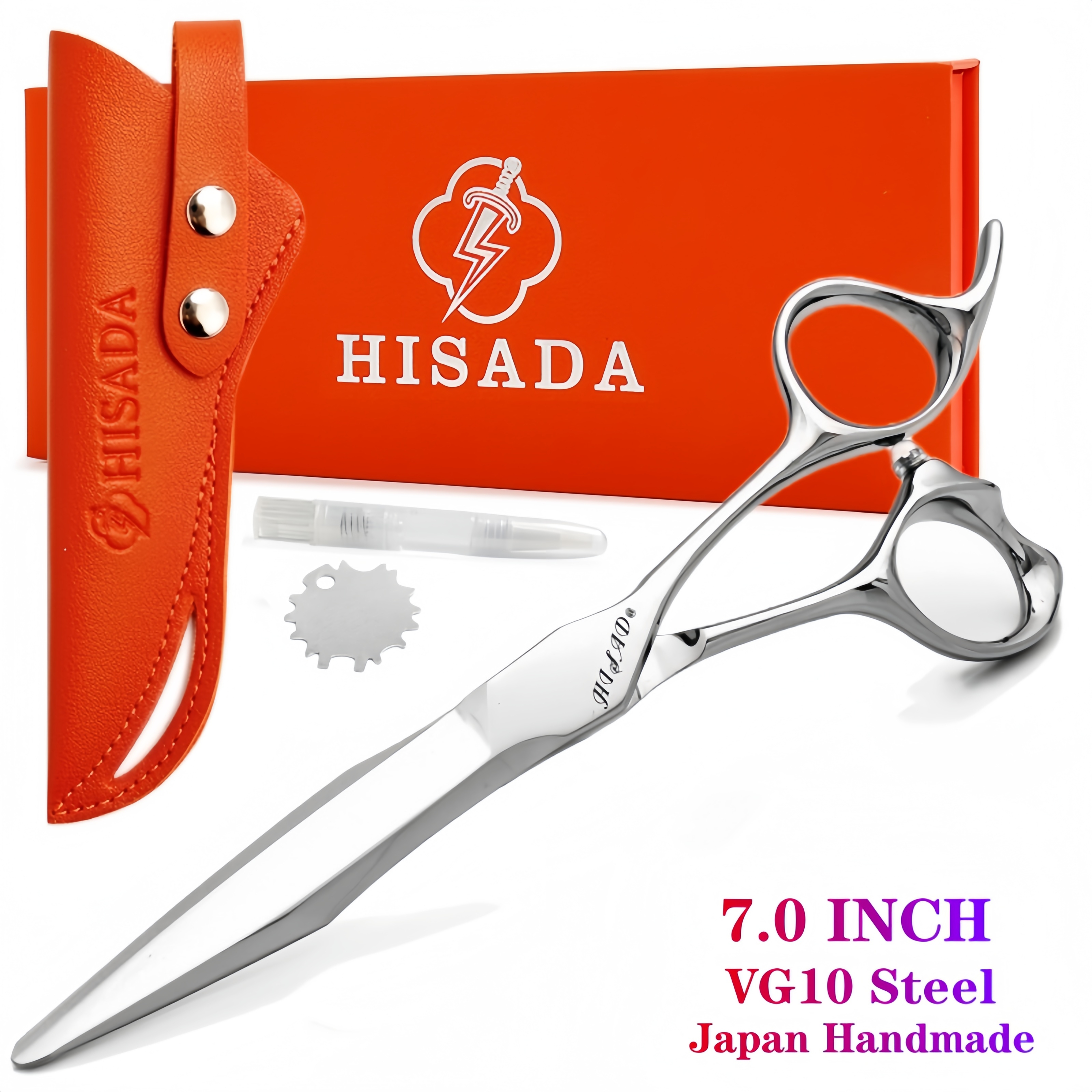 Hisada kappersschaar 5.5/6.0/6.5 inch roze kappersschaar haarknipmachine kappersaccessoires: Pruim