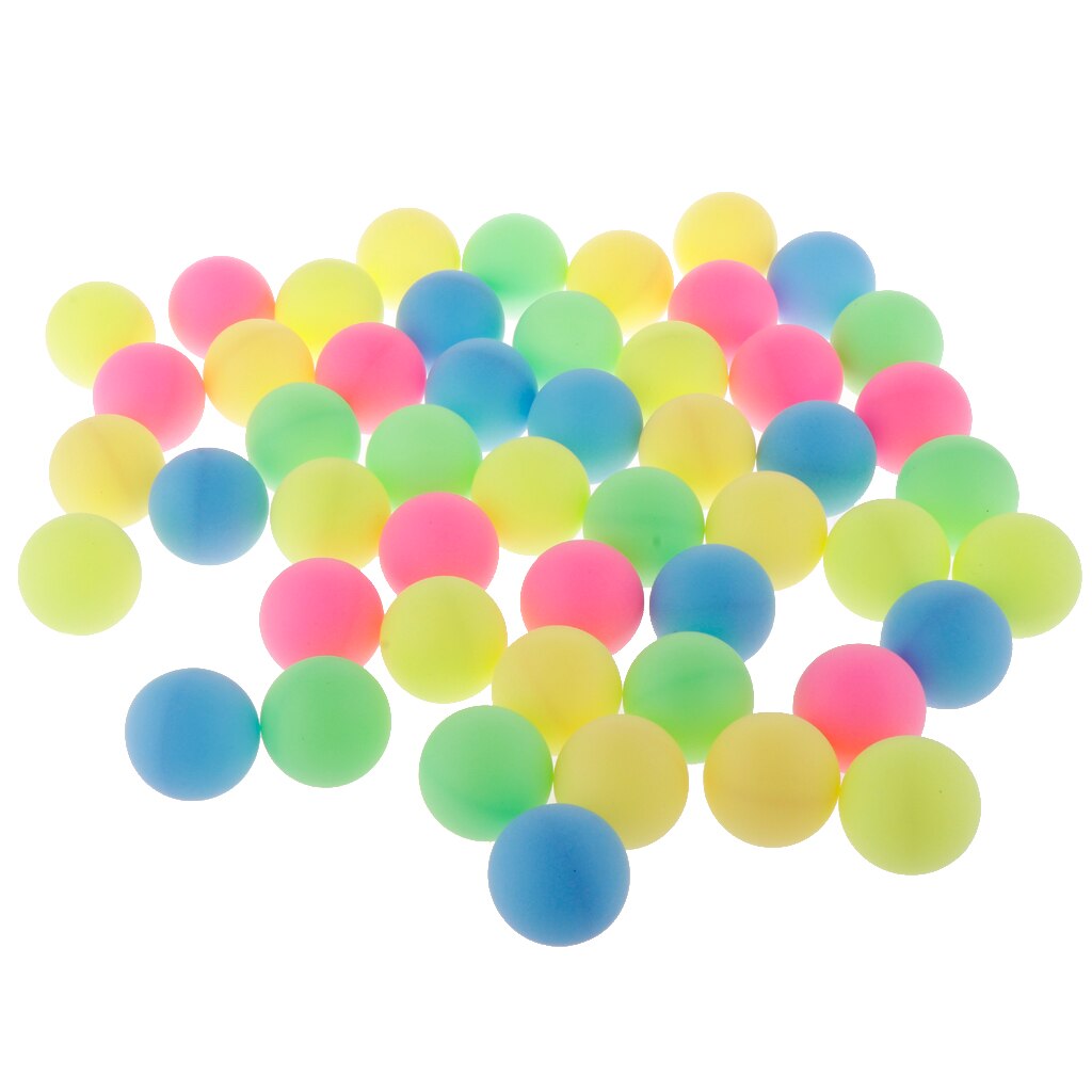 Pack of 50 Ping Pong Balls Multicolor for Multi-ball Training