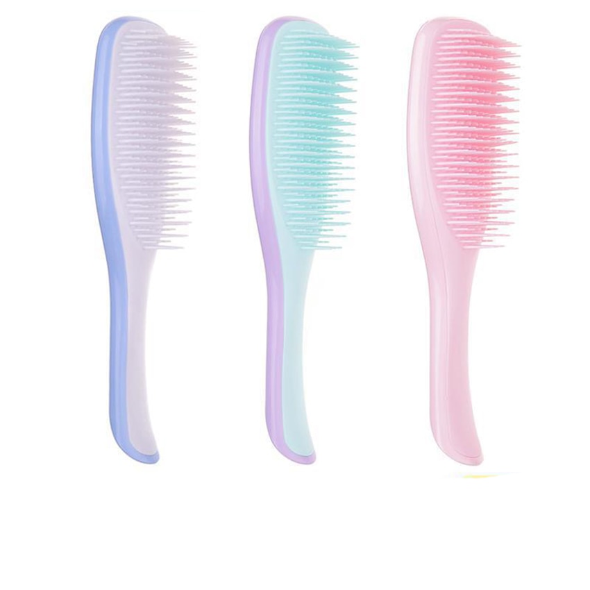 1Pc de mango largo peine Anti-estática peine cepillo de pelo seco mojado masaje peines para peluquería Estilo pelo herramientas