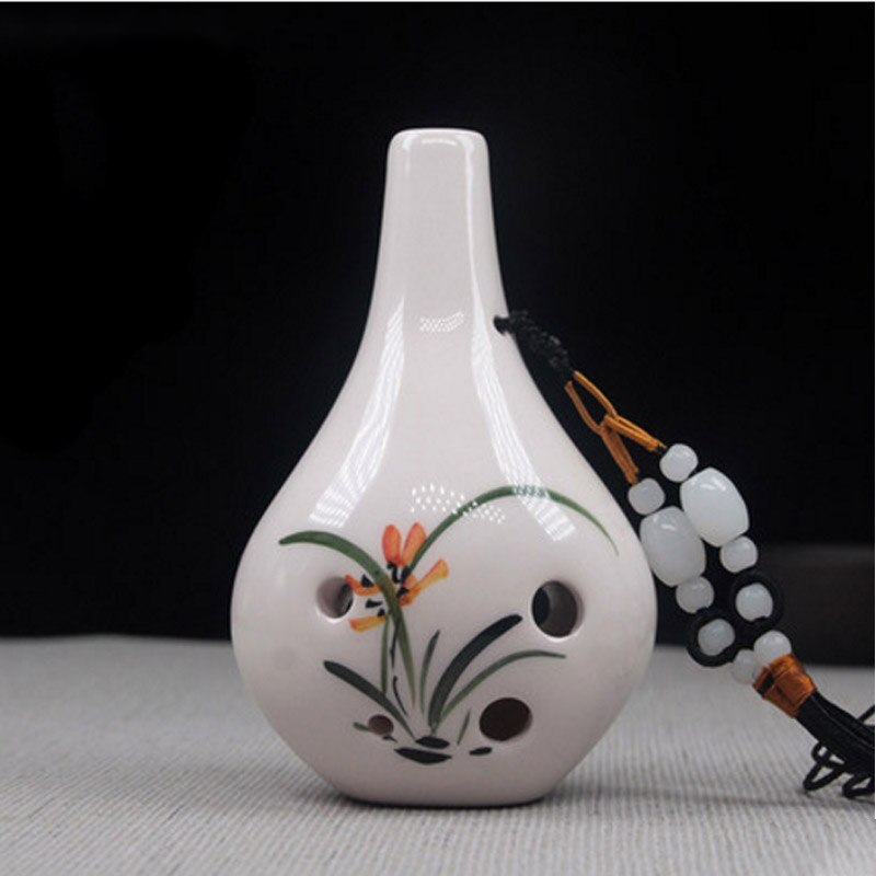 6 holes ocarina upright round bottle instrument for beginners