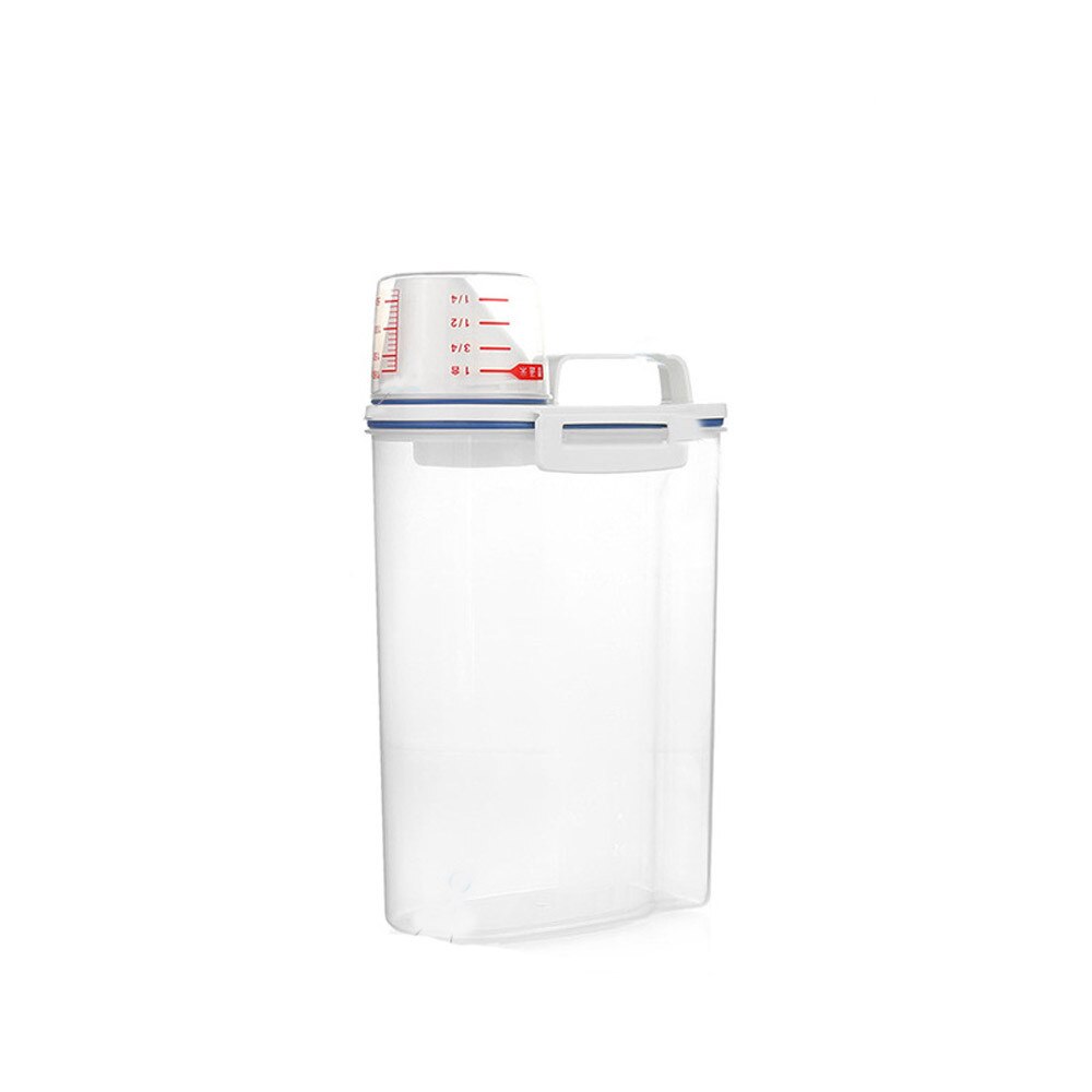 2l plast frokostblandinger dispenser oppbevaringsboks kjøkken mat korn ris container fint hjem kjøkken organisator oppbevaringsboks: Default Title