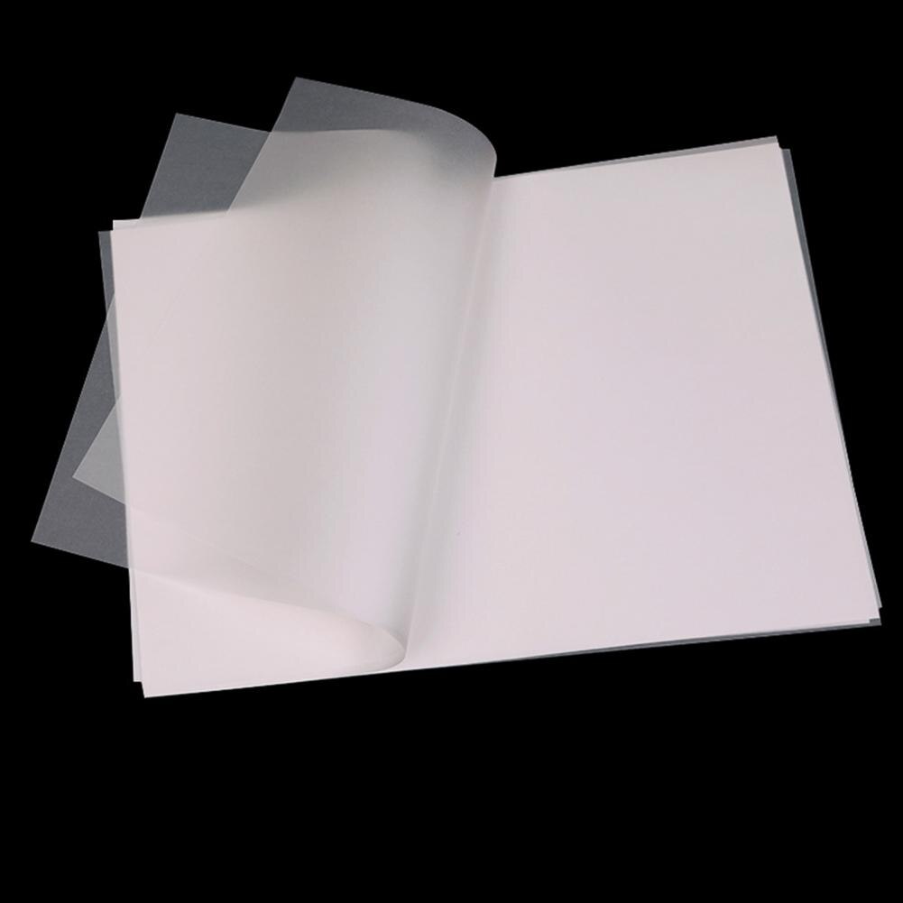 50pcs Translucent Tracing Paper for Calligraphy Craft Writing Copying Drawing Architecture Sketching Paper Office Supplies