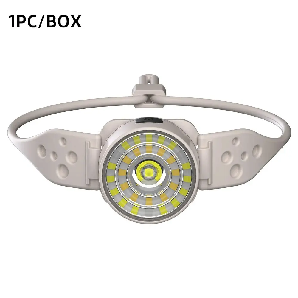 Linterna frontal LED recargable, potente linterna frontal para pesca, Camping, senderismo, Mini luz LED: Default Title