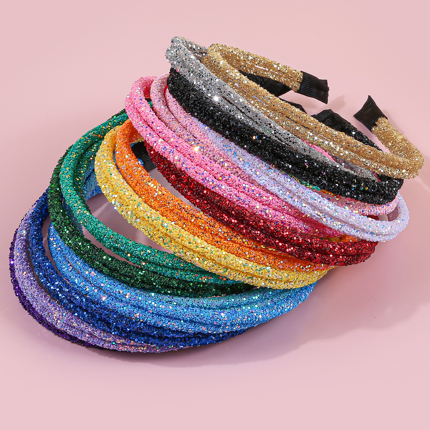 4 STKS Leuke Meisjes Hoofdbanden Sparkly Haarbanden Meisjes Crystal Glitter Dubbele Hoofdbanden Kids Kinderen Party Decoratie Hoofddeksels