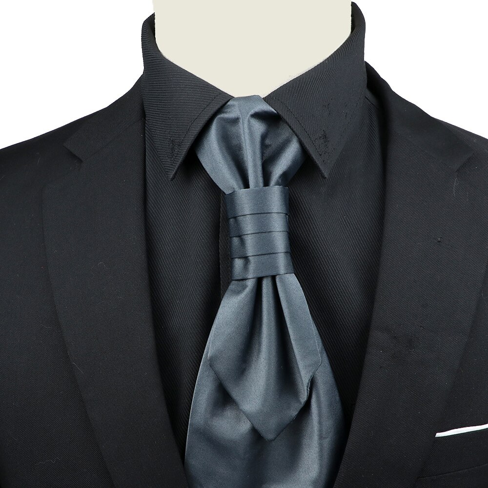 Corbata de Ascot de Cachemira de lujo para hombre, corbata de esmoquin para boda, de negocios, corbata de 10CM con patrón Vintage, accesorios para caballero: Oro