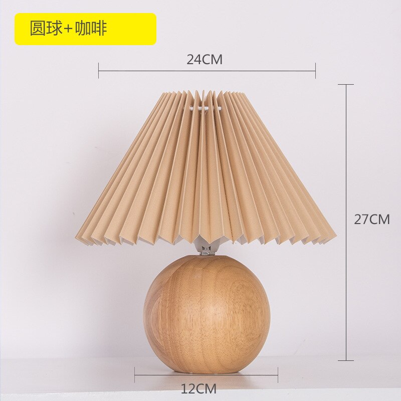 Europese moderne geplooide vouw led tafellampen slaapkamer bureaulamp hout rotan staande lamp studeerkamer leeshuis decoratie verlichtingsarmaturen