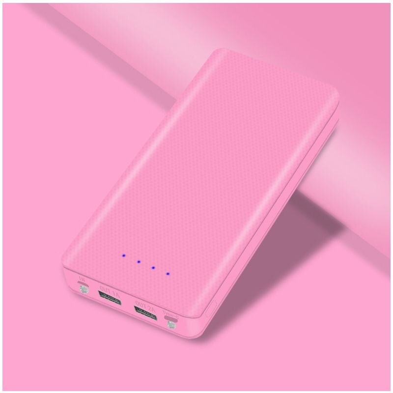 Heißer 8x18650 DIY Batterie Ladegerät Box Power Bank Halter Fall Dual USB 8*18650 Batterie Shell Lagerung Organisieren: pink
