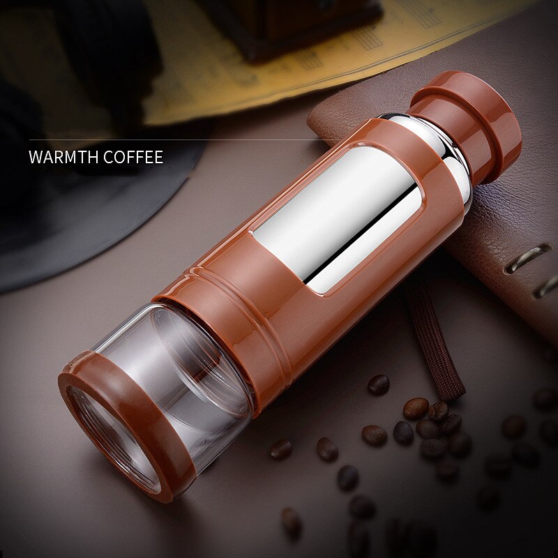 500ml Thermos Bottle Stainless Steel Thermos Cup Tea Vaccum Flasks Glass Tea Cup Office Thermos Mug Portable Travel Thermos Cups: COFFEE