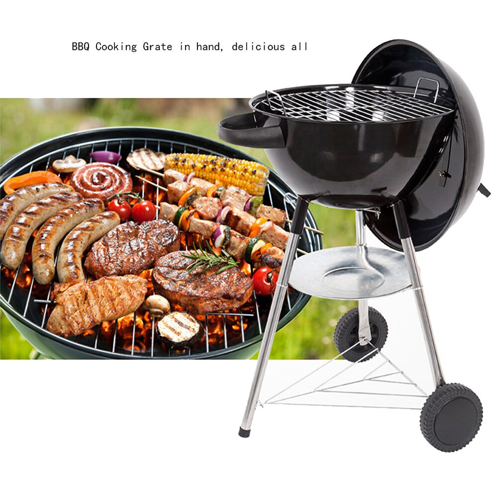 Round Non-stick Heat Resistance Stainless Steel Outdoor Barbecue BBQ Grill Rack This barbecue grill has bright smooth surface