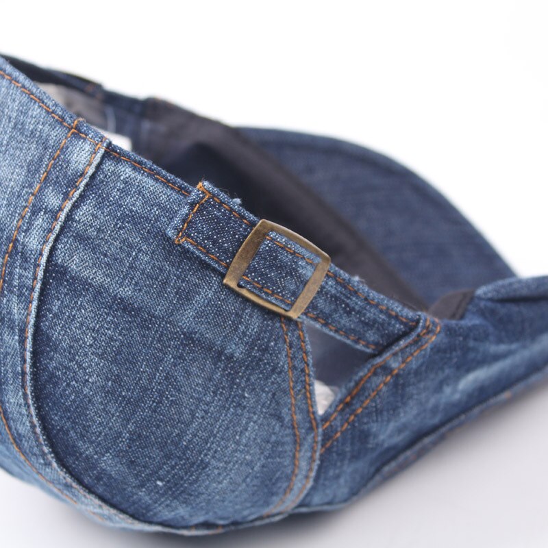 Klassiska cowboy baskerhattar för kvinnor män retro college stil denim basker tidningspojke kepsar vår höst vinter hatt visir