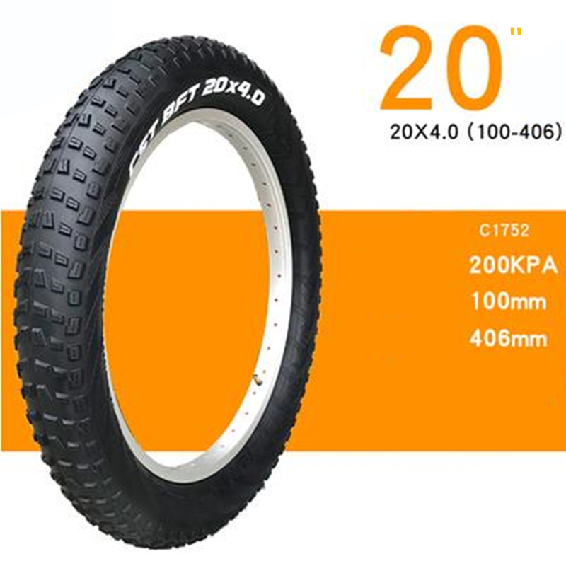 Pneus fat bike 20x4.0 pour vélo de plage et ville, 20x4.0: 20x4.0tire