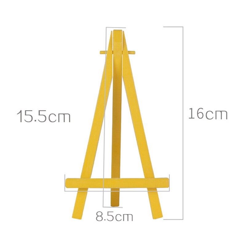 10pz treppiede per artista in legno pittura cavalletto treppiede in plastica colorata per foto pittura cartolina Schermo titolare cornice carina scrivania arredamento