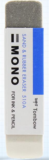 Tombow mono viskelæder 510a sand og gummi viskelæder til blæk og blyant 512a japan es -512a es -510a: 510a