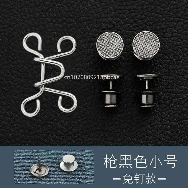 Serrer la taille boucle alliage broches broches pince fausse perle réglable bouton pression jean boutons détachables vêtements accessoires: Cuivre