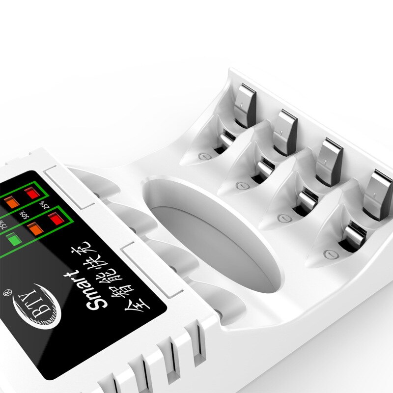 universell ledet batterilader til aa / aaa ni-mh / ni-cd litium nimh batteri smart lader intelligent hurtiglading
