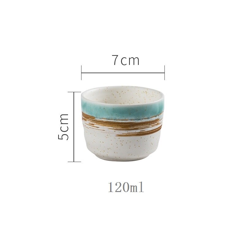 CHANSHOVA 120ml Style chinois traditionnel couleur glaçure tasse à thé en céramique porcelaine petite et grande tasse à café H038: 1