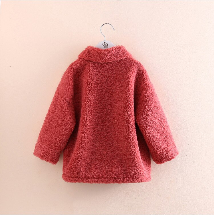 2020 ragazze rosso autunno e inverno outwear inverno caldo del rivestimento del cappotto del capretto dei bambini ispessiscono vestiti