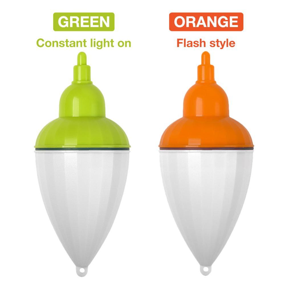 Flotteur de pêche LED lumière électronique eau salée mer roche plastique lumineux électronique Induction bouée adapté à la pêche de nuit