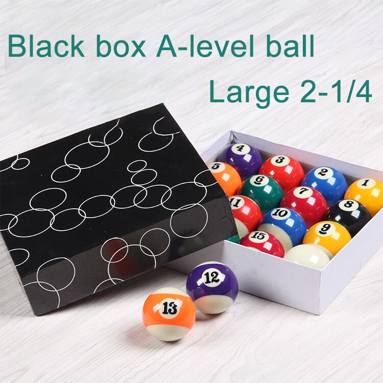 Billard Amerikanischen Standard spiel Ball 16 farbe billard liefert große schwarze Kasten EINE Klasse Ball