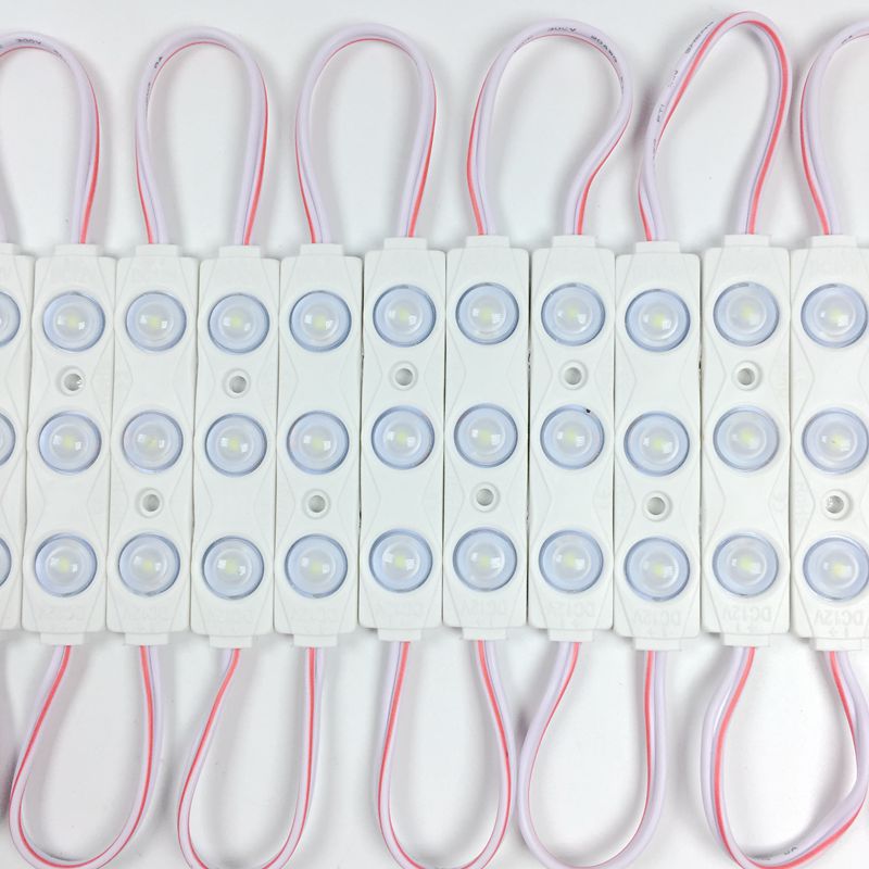 10 stks/partij 2835 smd led module 3 leds DC12V 1.5 w Waterdichte LED module licht voor kanaal brief en reclame led sign
