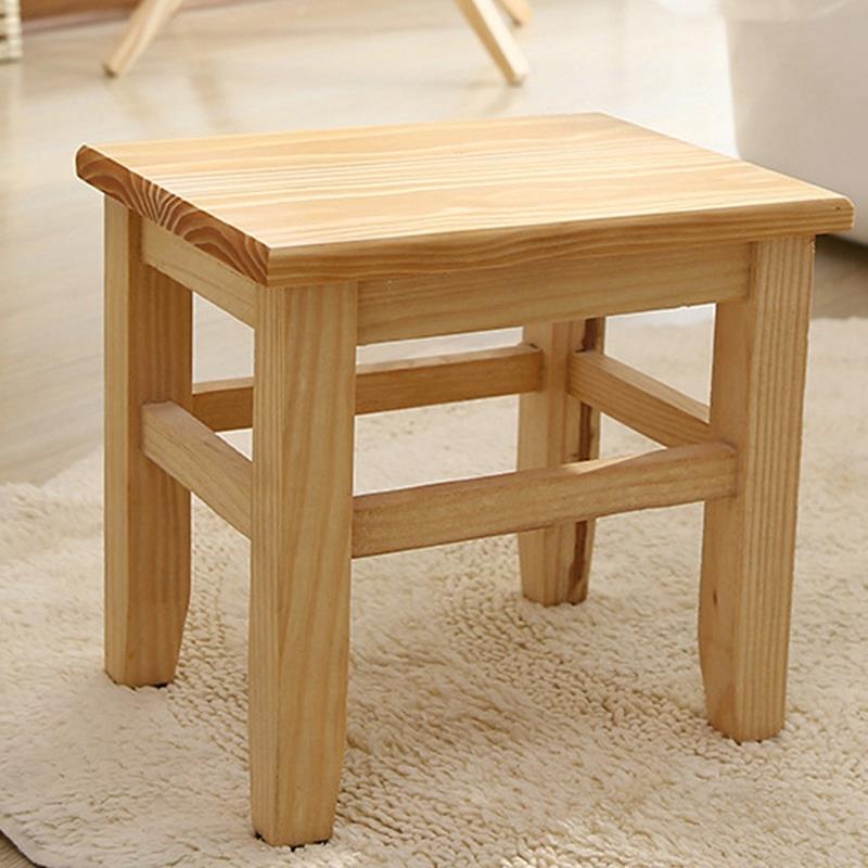Multi-Function Solid Wood Shoe Bench Stool Children'S Adult Stool Living Room Home Small Bench Sofa Tea Table Chair On-Slip Ba
