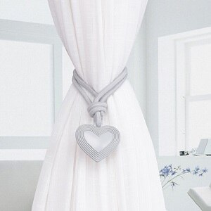 Hart Gordijn Clip Gordijn Houders Tieback Buckle Clips Gordijnen Tie Touw Gesp Gordijn Accessoires Home Decor Freeship: Light grey