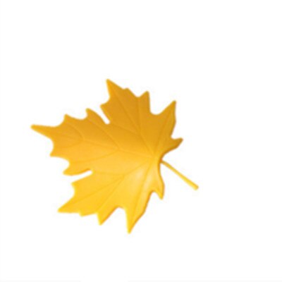 Practical Kid Baby Maple Leaf Shape Finger Safety Door Stopper Stops Protector Wedge Door Jam Catcher Block Home Decor: yellow