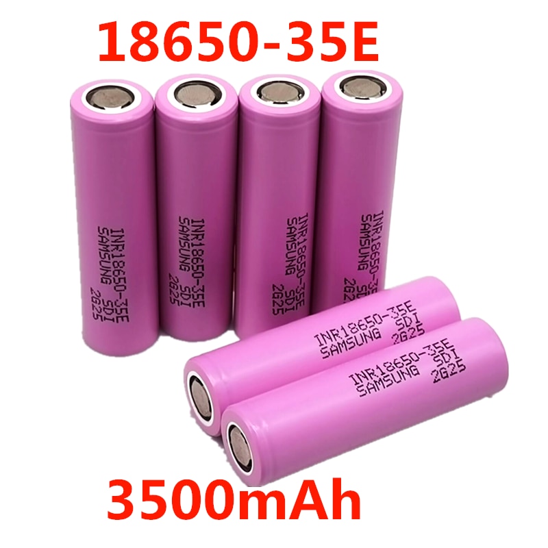 100% Original For samsung 18650 3500mAh 13A discharge INR18650 35E 18650 battery Li-ion 3.7v rechargable Battery