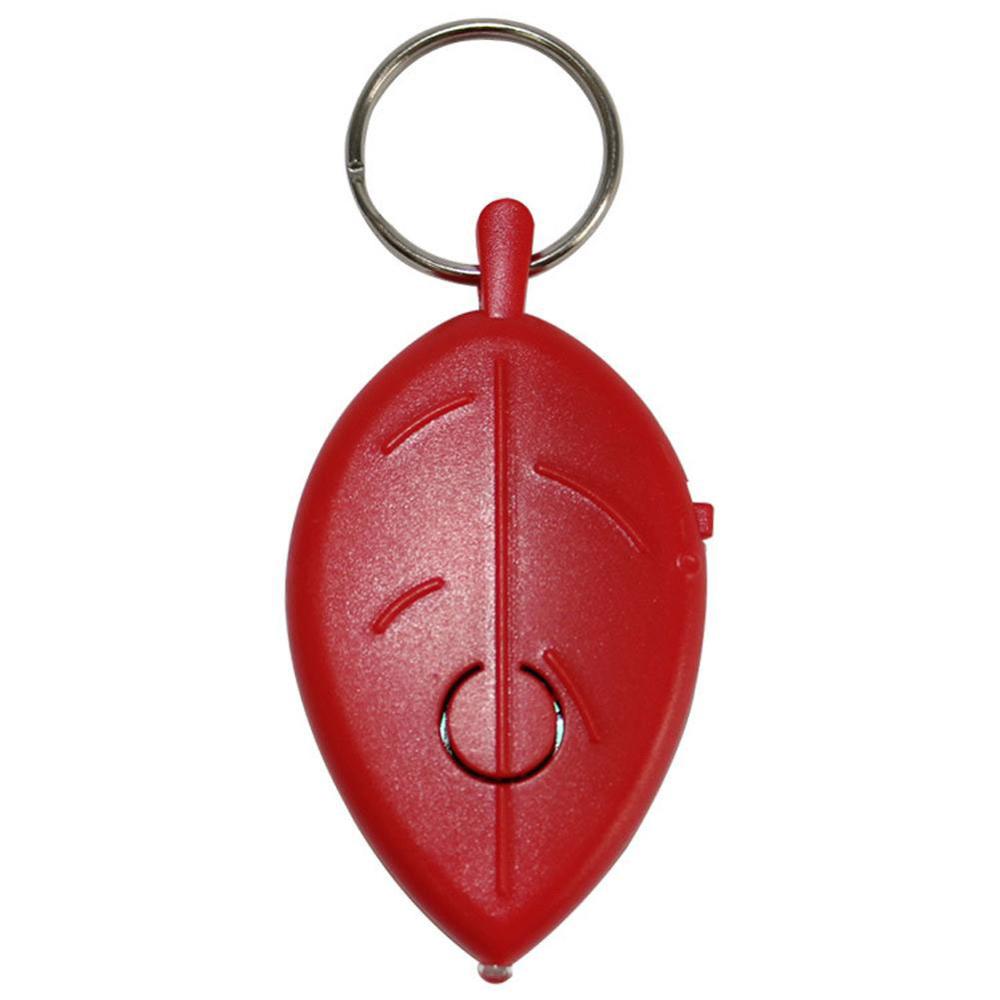 Mini Key Finder Ring Voice Control Anti Lost Leaf Whistle Key Finder Flashing Beeping Remote Kids Bag Wallet Locator Child: Red