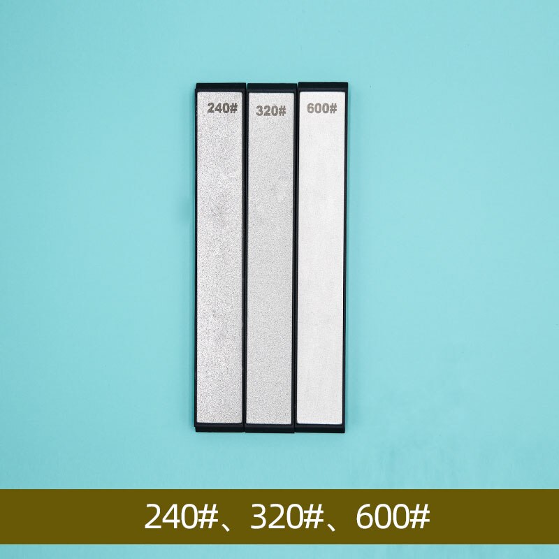 Double-sided knife sharpener sharpening stone fixed grinding stone diamond whetstone oil stone honing stones: 240 320 600 grit