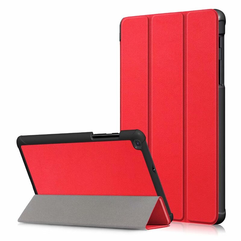 Case for Samsung Galaxy Tab 8 SM-T290 SM-T295 SM-T285 Flip Stand Funda Cover for Galaxy Tab a 8.0 case: Red