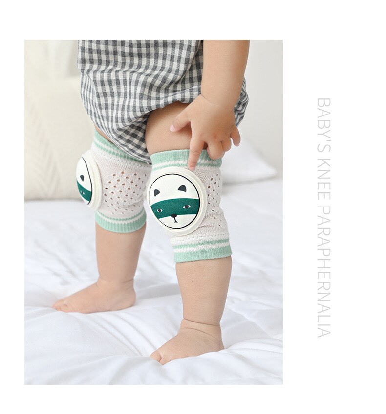 1 par sommar bebis knäskål barn knäskydd bebis flickor pojkar säkerhet krypande armbågskudde spädbarn småbarn bebis ben knästöd