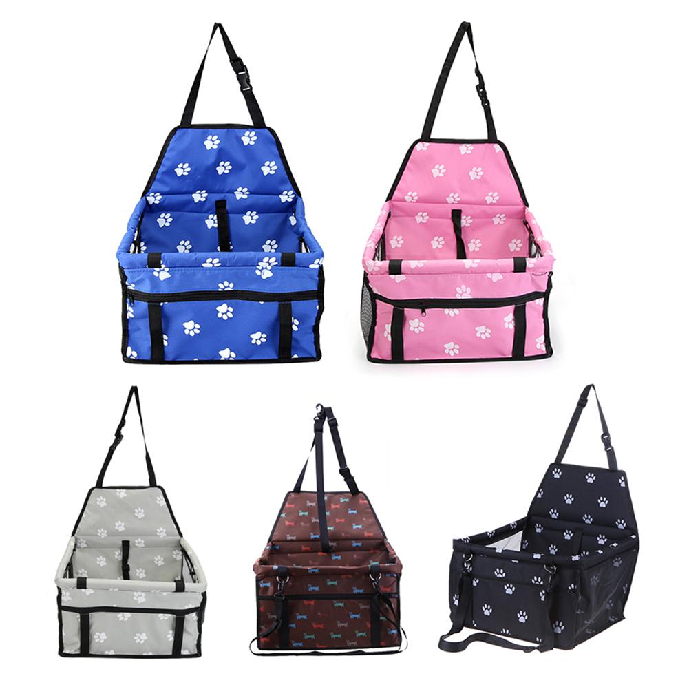 Bolsa de asiento de coche para perros y gatos pequeños, hamaca plegable impermeable, cesta de transporte para mascotas, malla de seguridad para viajes