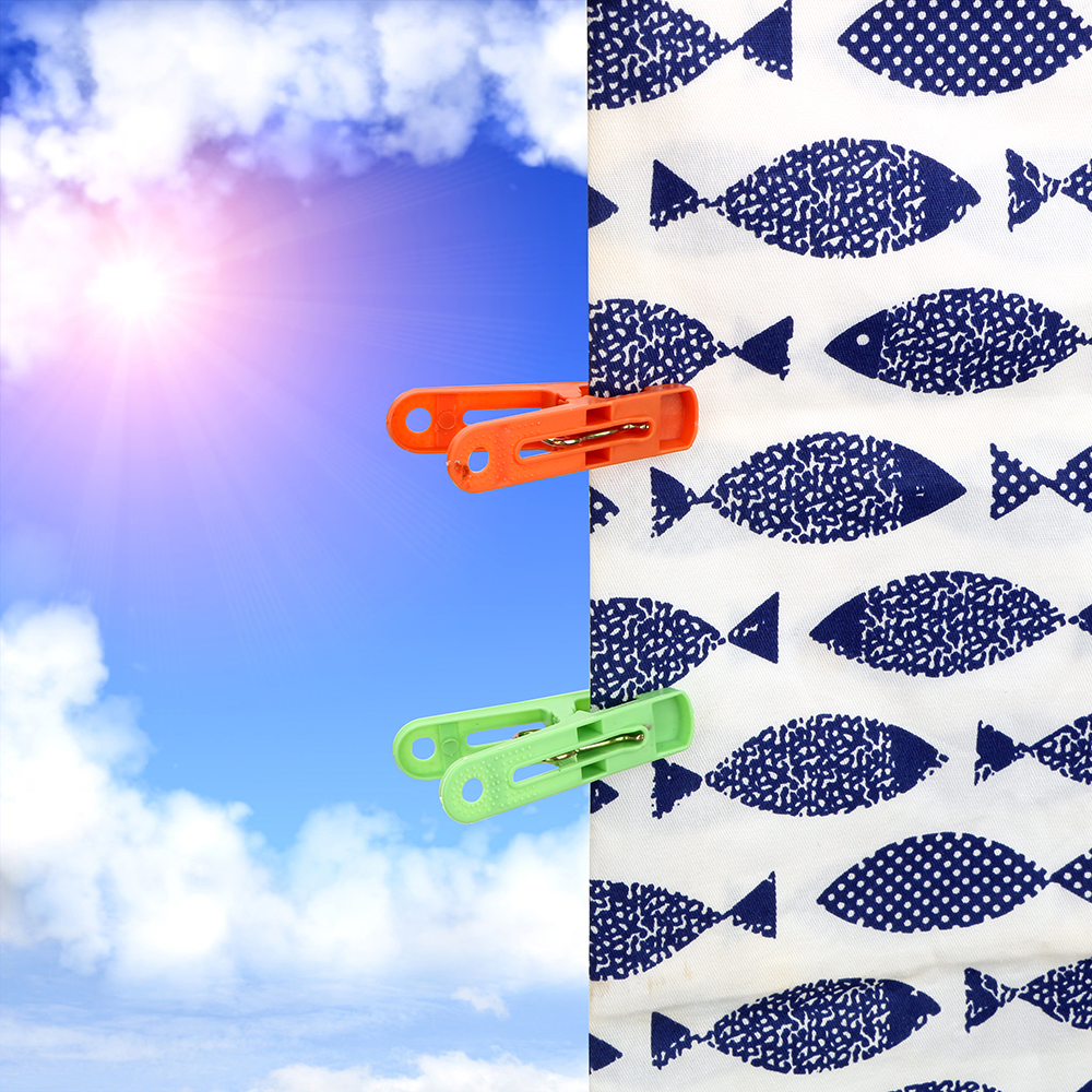 HILIFE Plastic Fixed Clip Home Storage Plastic Clips Clips Random Color 20Pcs/Pack Clothes Pegs