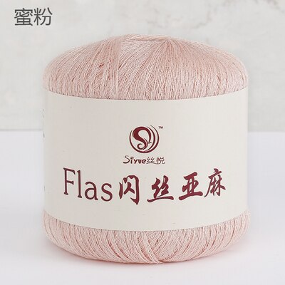 50g/ball Flax Yarn Crochet Line Hand Knit Threads Sew Knitted Yarns Handmade Needlework Crochet Yarn: 25