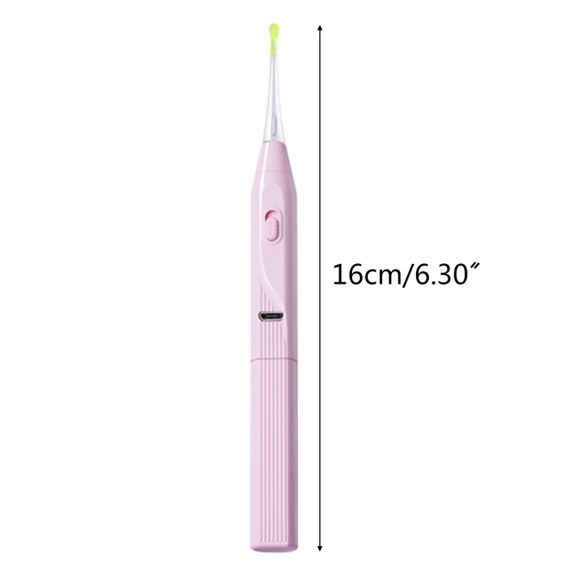 Aspirateur électrique pour cérumen avec lumière LED, nettoyeur de cérumen sans douleur, Kit d'outils de nettoyage pour oreilles, pour adultes et enfants, QX2D