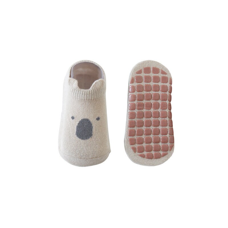 Wecute Indoor Babysokjes Voor 0-3years Baby Meisje Jongens Vloer Antislip Sokken Gekamd Katoen Zachte Comfortabele Kinderen Kawai sokken: Gary / M for 1-3years