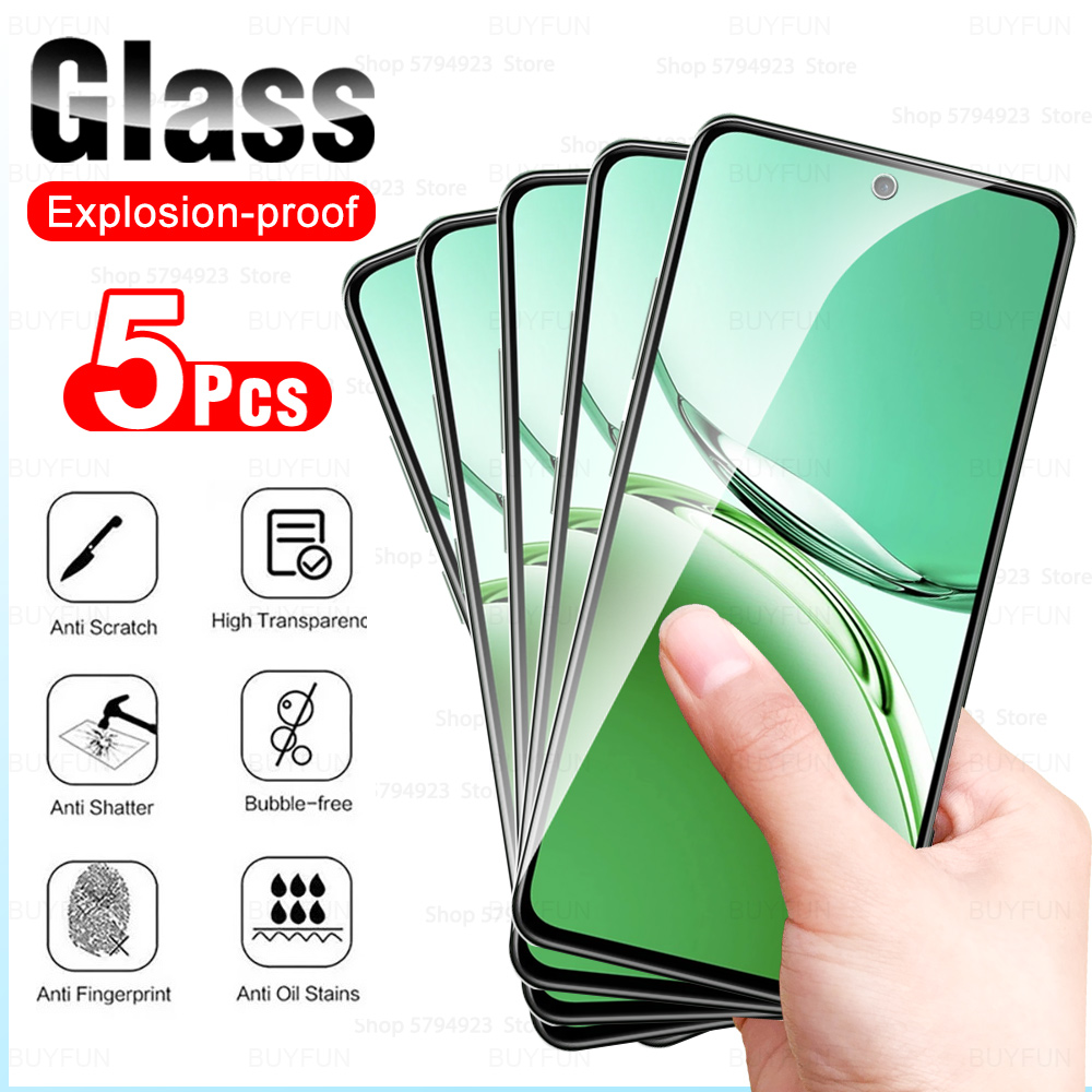 5Pcs Reno11F Glass Screen Protector For Oppo Reno12 F Reno11 F 5G Tempered Glass Protect Film OppoReno12F Reno 11 12 F 11A Cover