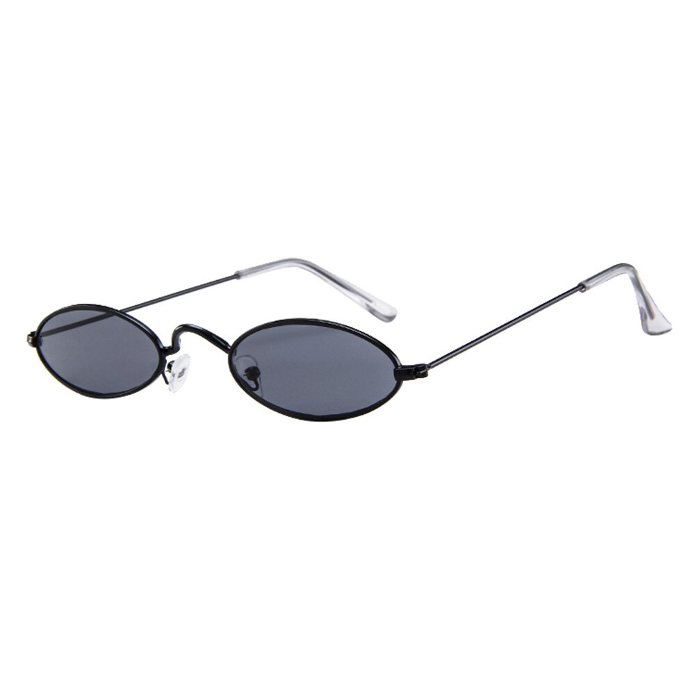 Zonnebril heren dames retro klein ovaal metalen montuur zonnebrillen