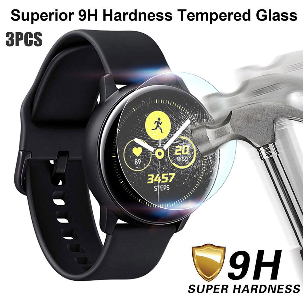 1 Pack Gehard Glas Screen Protector Voor Samsung Galaxy Horloge Actieve 2 44 Mm Horloge Screen Protector Accesorios: 3 PCS