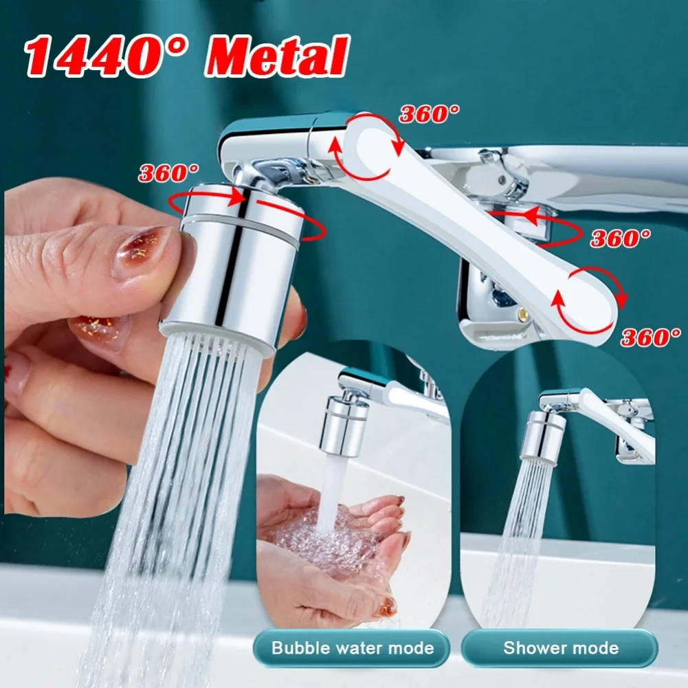 Metall Kupfer Universal 1080° ° Rotation Küchenarmatur Belüfter Extender Wasserhahn Sprühkopf Wasserhahnverlängerung 1080 ° 360 ° Spülbeckensprüher